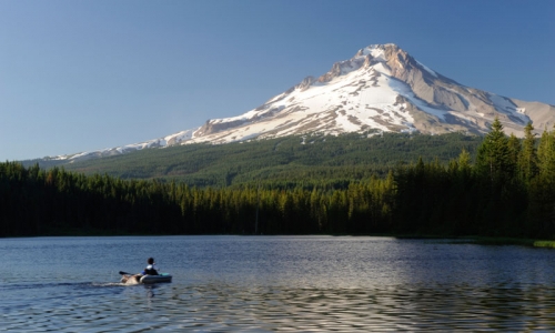 Trillium Lake Mount Hood Canoeing