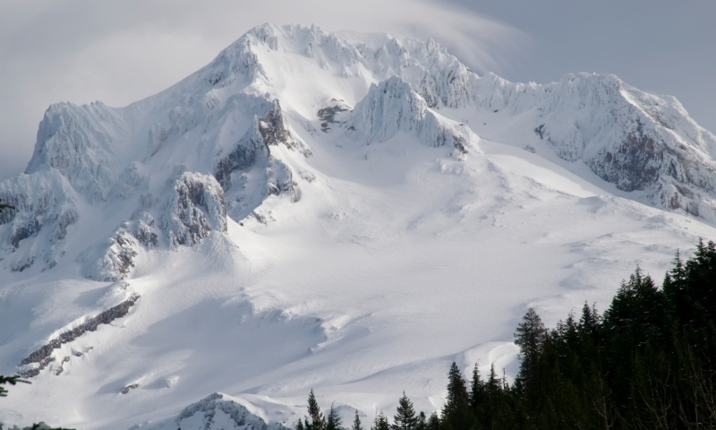Glaciers on Mount Hood