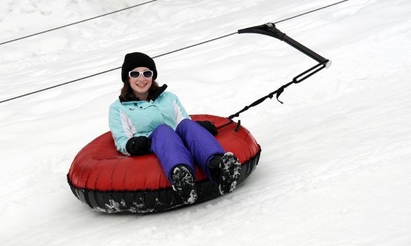 Snow Tubing on Mount Hood