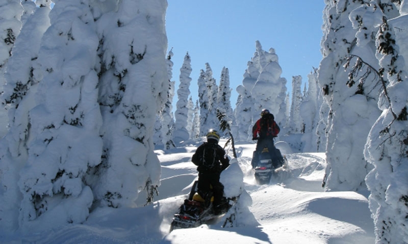Snowmobiling