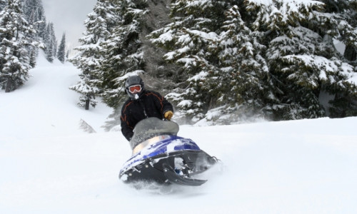 Snowmobiling